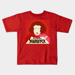 Barbara Stanwyck Hollywood star Kids T-Shirt